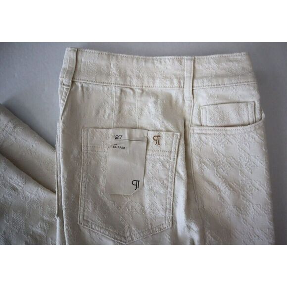 Pilcro Anthropologie OB1809245 Women Sz 27 Beige The Skipper Wide-Leg Jeans - Picture 6 of 12